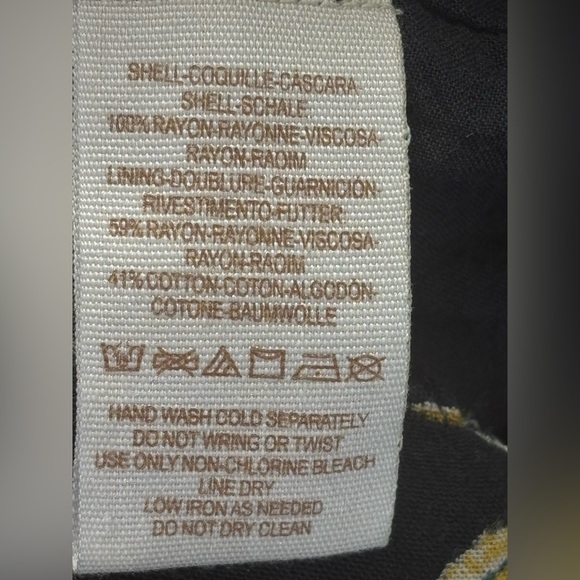 Free People Black and Yellow Floral Backless jumpsuit Size 2 - Picture 8 of 8